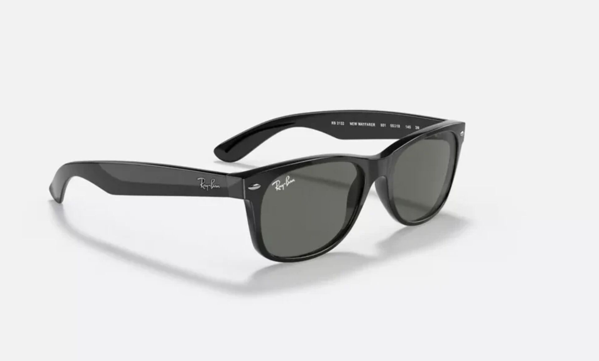 Ray-Ban NEW WAYFARER Sunglasses RB2132 901 52 18 3N Black