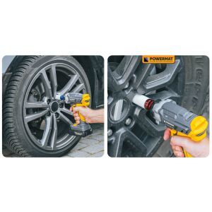Ударна вложка Powermat в употреба с ударен гайковерт на автомобилно колело - Набор от инструменти