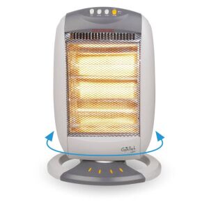 Radiator cu halogen Gallet HAL 200, 400/800/1200W, 3 zone, functie de rotatie, alb 141211143 - Gallet