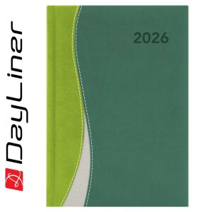 Határidőnapló Dubai A5 napi, fehér lapokkal zöld-zöld Dayliner 2026. 141211573 - Dayliner