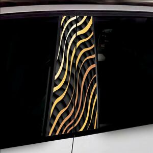 Set 2 stickere decorative pentru stalpii usilor, print autoadeziv de inalta rezolutie, dimensine 2 buc x 50 x 22 cm , cod: AVX-SSU-14 141212167 - Benzi decorative pentru mașini