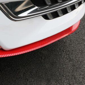 Protectie spoiler, prelungire bara fata/spate din cauciuc, culoare CARBON Rosu 141212178 - Benzi decorative pentru mașini