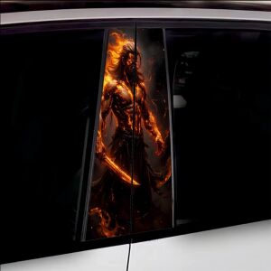 Set 2 stickere decorative pentru stalpii usilor, print autoadeziv de inalta rezolutie, dimensine 2 buc x 50 x 22 cm , cod: AVX-SSU-20 141212204 - Abțibilduri auto.