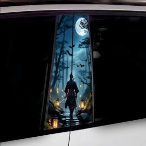 Set 2 stickere decorative pentru stalpii usilor, print autoadeziv de inalta rezolutie, dimensine 2 buc x 50 x 22 cm , cod: AVX-SSU-26 141212316 - Abțibilduri auto.