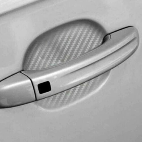 Set 4 bucati protectie zgarieturi manere usa din autocolant carbon 3D Argintiu 141212397