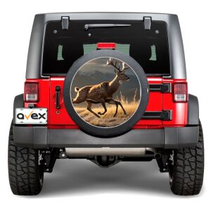 Samolepka na auto „Rezervné koleso“ odolná voči poveternostným vplyvom a UV žiareniu, priemer 55 cm, kód: AVX-RR06 141212488 - Nálepky na autá