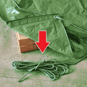 Sznurek skręcany do mocowania plandek 6mm x 25m 141212447 - Narzędzie ogrodnicze