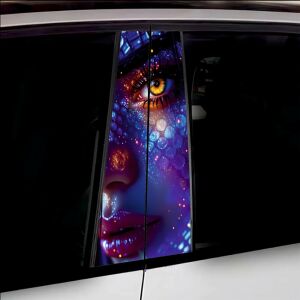 Set 2 stickere decorative pentru stalpii usilor, print autoadeziv de inalta rezolutie, dimensine 2 buc x 50 x 22 cm , cod: AVX-SSU-03 141212544 - Abțibilduri auto.