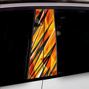 Set 2 stickere decorative pentru stalpii usilor, print autoadeziv de inalta rezolutie, dimensine 2 buc x 50 x 22 cm , cod: AVX-SSU-23 141212633 - Benzi decorative pentru mașini