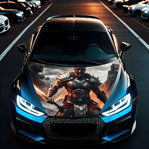 "Hood Art" autótetőfólia, kültéri használatra, L méret (180 x 130cm) - Kód: AVX-CAPOTA-007L 141212795