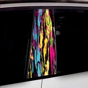 Set 2 stickere decorative pentru stalpii usilor, print autoadeziv de inalta rezolutie, dimensine 2 buc x 50 x 22 cm , cod: AVX-SSU-19 141212827 - Abțibilduri auto.