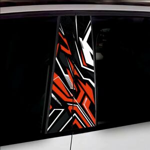 Set 2 stickere decorative pentru stalpii usilor, print autoadeziv de inalta rezolutie, dimensine 2 buc x 50 x 22 cm , cod: AVX-SSU-28 141212834 - Abțibilduri auto.