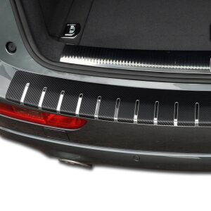 Folie protectie portbagaj in doua straturi, Crom si Carbon 3D Negru 83 x 7,5cm 141212856 - Benzi decorative pentru mașini