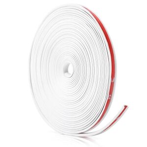 Inele de protectie si decor jante, adezive, din plastic flexibil - ALB 141212952 - Benzi decorative pentru mașini