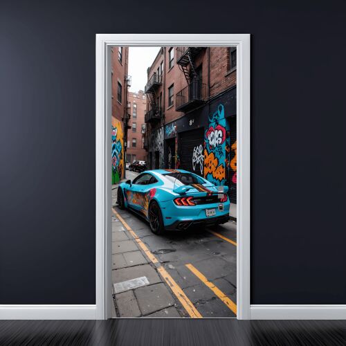 Folia kolorowa z nadrukiem do dekoracji drzwi, rozmiar 200 x 90 cm, model: AVX-DR02 141212944