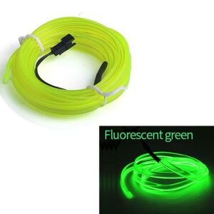 Neon-Autokabel „EL-Kabel“, Farbe fluoreszierend grün, Länge 5 m, 12-V-Stromversorgung, Vorschaltgerät enthalten 141212957 - Auto-Zierstreifen