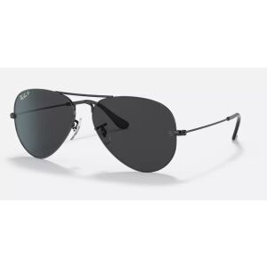 Ray-Ban Aviator Total Black RB3025 Polarizované slnečné okuliare 3/4 pohľad - Pánske slnečné okuliare