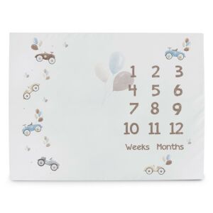 Ceba Baby Milestone mérföldkő alátét fotózáshoz 92x72 cm - Basic Retro Cars 141242953 - Baba mérföldkő takaró