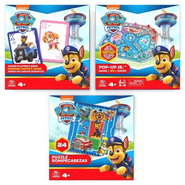 Paw Patrol: 3 în 1 joc de societate cu reguli în limba maghiară
