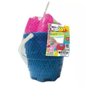 Kid Art: Комплект за плаж, Кинетичен пясък с 6 форми - червен 141273084 - Игри в басейна и на плажа