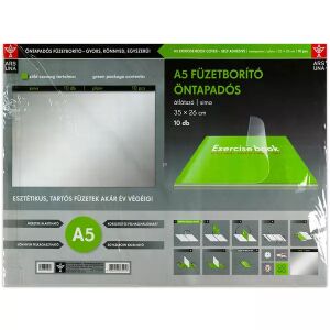 Transparente Heftumschläge, selbstklebend - A5, 10 Stück. 141274257 - Ars Una