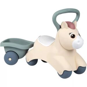Little Smoby: Auto bez pedala Baby Pony s prikolicom - ružičasto-siva 141274708 - Dječji motor