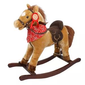 Western Schaukelpferd mit Sound und Sattel - Schaukelpferde, Schaukeltiere und Entwicklungsspiele für Kinder im Kindergartenalter