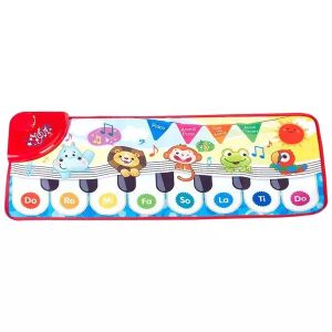 Covor muzical cu animale Playgo, covoraș interactiv de joacă pentru pian pentru copii mici - Jucării muzicale