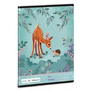 My Secret Garden: Liniert Heft mit Rehmotiv - ab Klasse 4, A5 141279265 - Ars Una