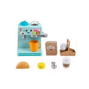 Fisher-Price Kacagj és Fejlődj kávéfőző játék kiegészítőkkel, interaktív tanulójáték - Fisher Price