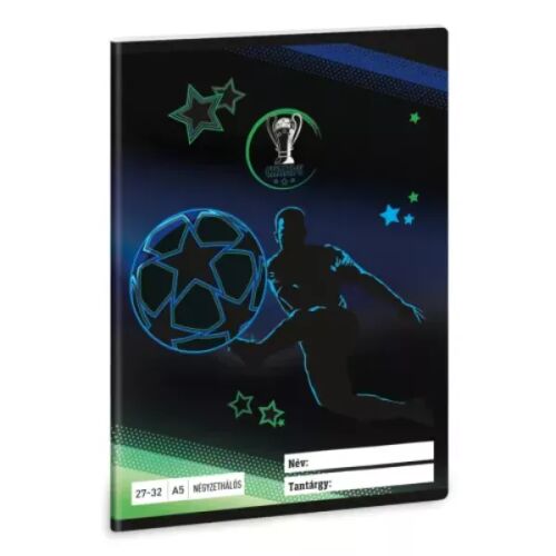 Ars Una Champs A5 Notizbuch kariert - Fußball Design