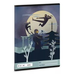 Ninjas in the Dark Sima A5 Notizbuch, 32 Seiten, Ninja-Design - Ars Una Hefte