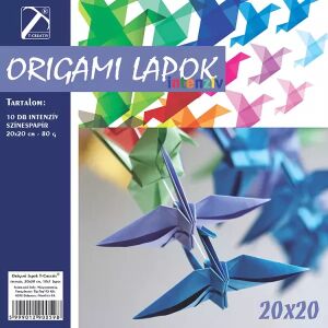 T-Creativ: Origami lap - 20 x 20 cm-es, 10 lapos