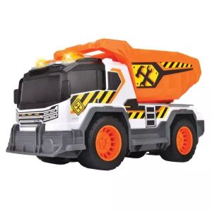 Dickie Toys Kiper s svjetlima i zvukovima, narančasto-bijeli - Igračka