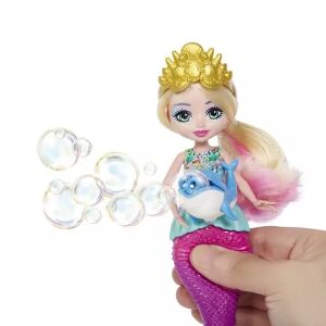 Enchantimals Atlantia Sirena za mjehuriće lutka puše mjehuriće - Mattel Lutka