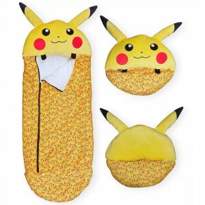 Pokémon Pikachu Schlafsack, Kissen und gefaltete Ansicht - Wissenschaftliche und Entdeckerspiele