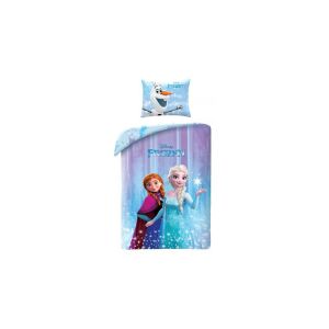 Lenjerie de pat din bumbac Frozen Elsa și Anna, cu față de pernă Olaf - Lenjerie de pat - tineri și adulți