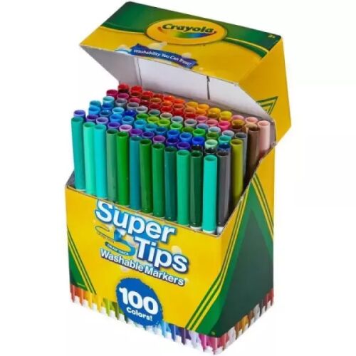 Crayola: SuperTips kimosható filctoll készlet - 100 db-os 141285590
