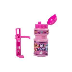 Bidon roz pentru bicicletă Paw Patrol 350ml cu suport - Nickelodeon