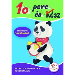 10 minute și gata Caiet de lucru pentru clasa I de la Móra Edu, cu panda și ceas - Manuale, cărți scolare