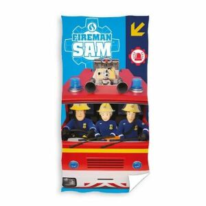 Feuerwehrmann Sam Baumwoll-Strandtuch 70x140 cm - Carbotex