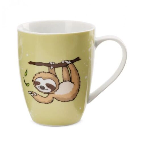 Nici Slobby Faultier Tasse, 310 ml, niedliches Tierdesign