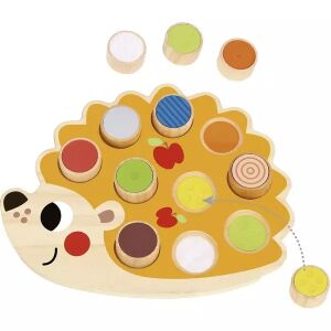 Tooky Toy: Sensorická doska - Ježko 141290193 - Hry na triedenie tvarov
