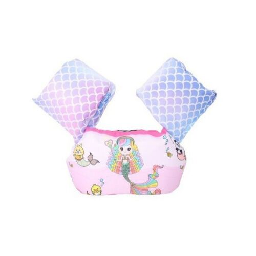 Vesta de salvare pentru copii cu aripioare de inot, Flippy, Roz, Model sirena 141302539