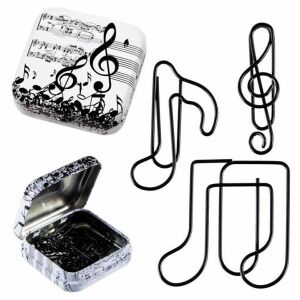 Zenei gémkapocs szett - 12 darabos - fekete hangjegyek 141322056 - Gemkapocs