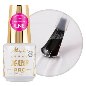 MollyLac X-Bond Base Pro Salon HEMA/Di-HEMA Free 15g 141328184 - Műköröm alapozó & fedő zselé