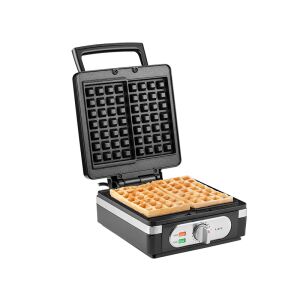 LaFe Waffle Master, 1400W, 2 XXL szeletes, 8 fokozat, Tapadásmentes, Műanyag-acél, Gofrisütő 141380200 - Lafe
