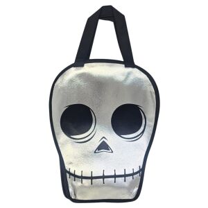 Pungă de colindat, pentru Halloween, metalizată, model craniu, Eurowrap 141383093 - Decorațiuni de Halloween