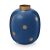 Dekorative Vase, Metall, Pip Studio, Dots Navy/Gold, 32 cm, Dot Delight Kollektion 141383110