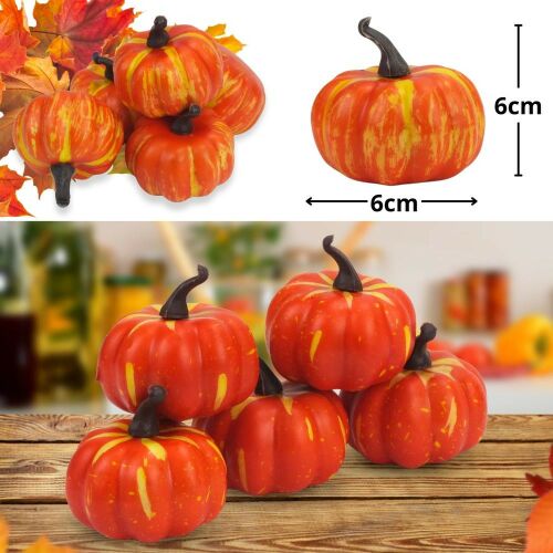 Dekorációs tök - narancssárga 6cm 5db/cs 2074A 141383517